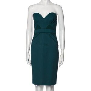 Zac Posen teal cocktail dress, size 4